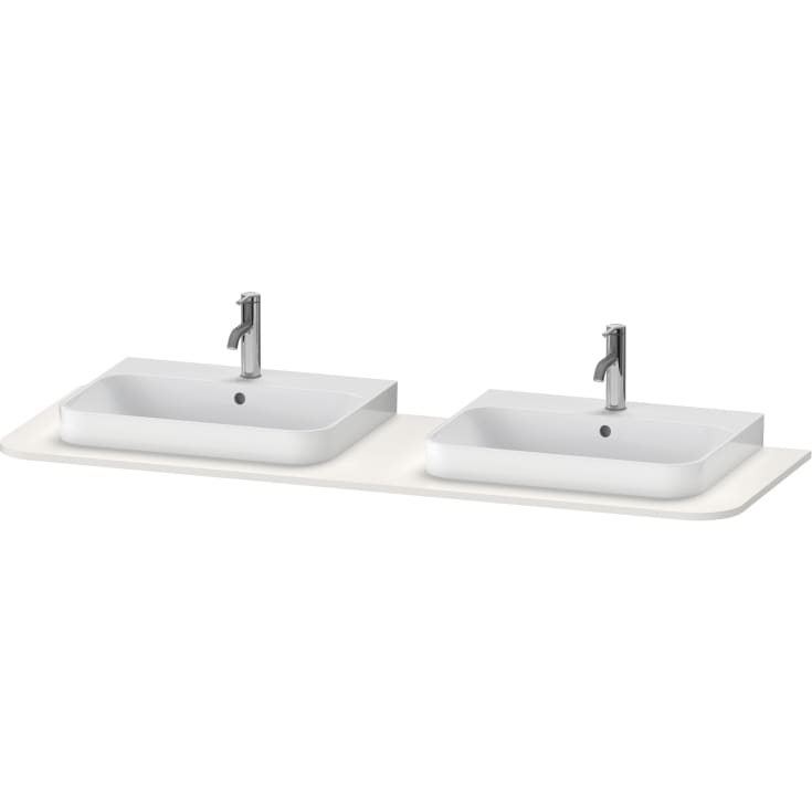 Duravit Happy D.2 benkeplate, 160x55 cm, matt hvit