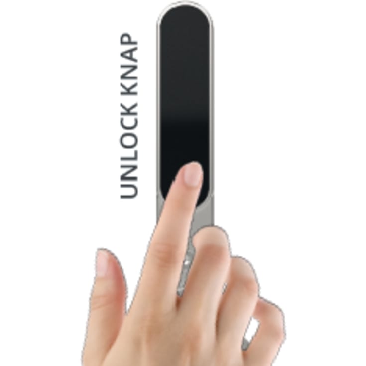 Secuyou Smart Lock Access elektronisk dørlås, højre, messing