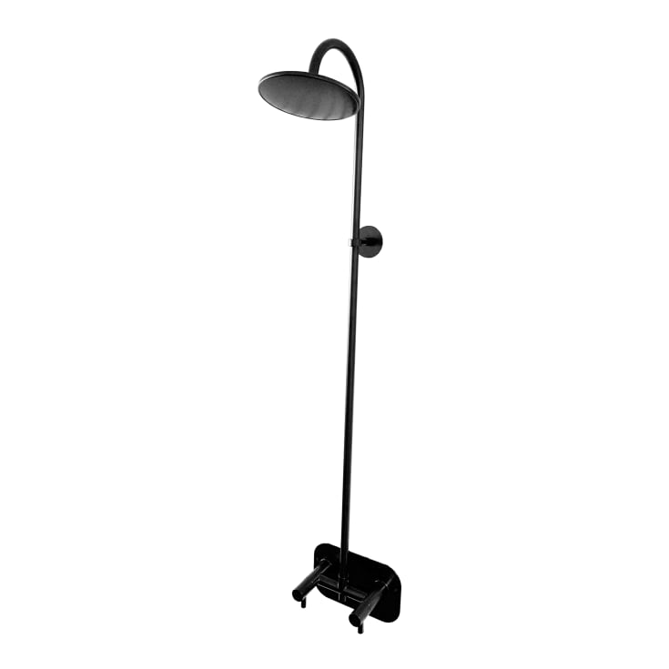 Frostline Duo væghængt udendørsbruser, til 30-55 cm væg, mat sort