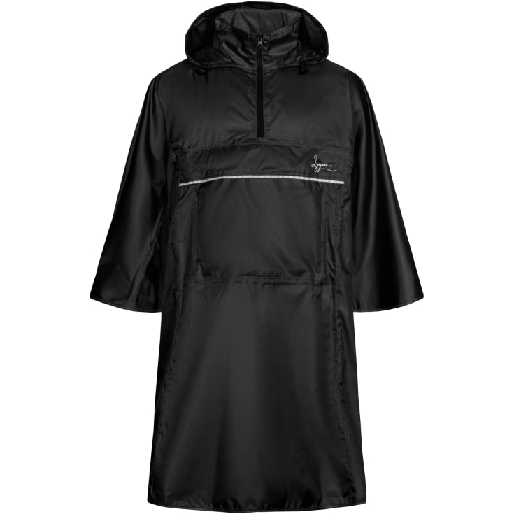 Lyngsøe poncho F1010-07, sort str. One Size