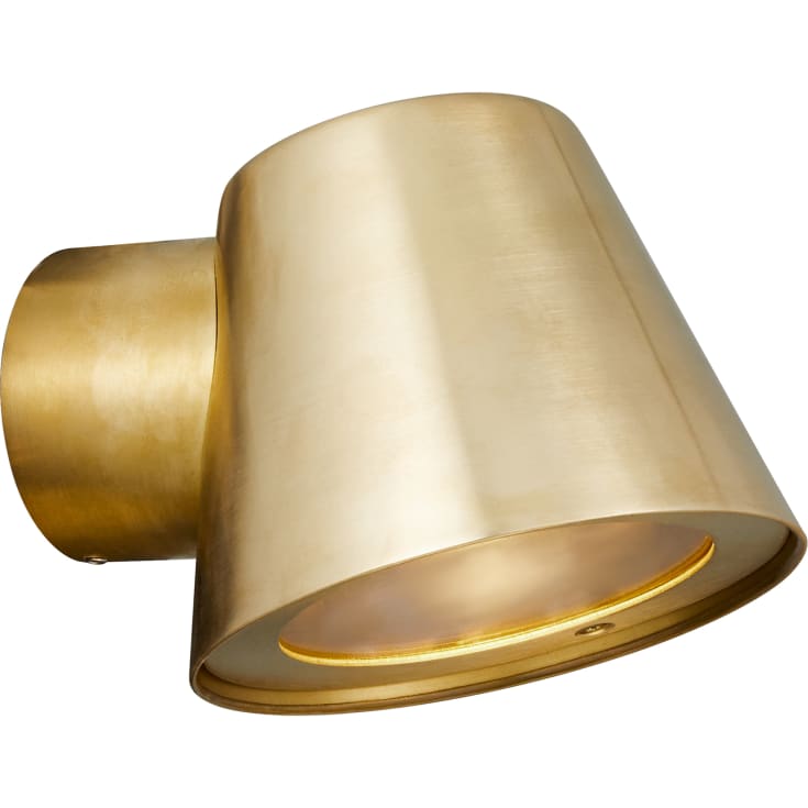 Nordlux Aleria utendørs vegglampe, messing