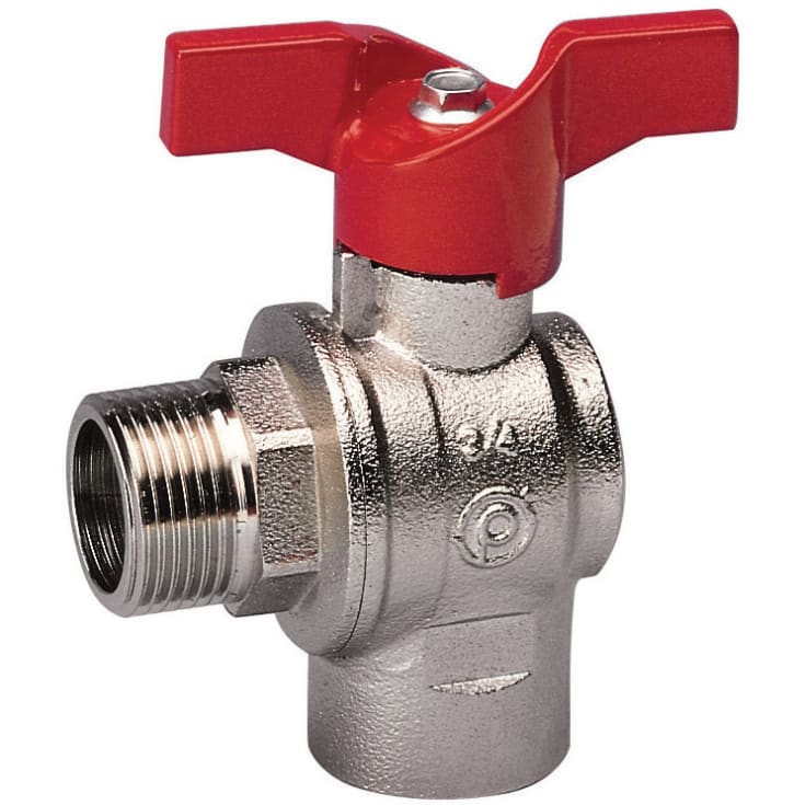 VINKEL KULEVENTIL N/M T-GRIP 1/2&quot; (59ROS/9)