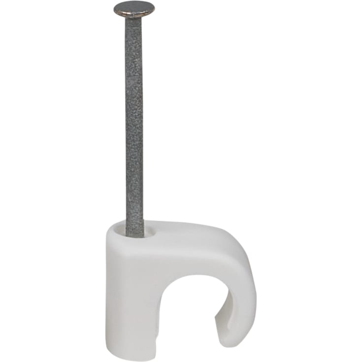100 stk Clips 5-7/20 mm hvid (100)