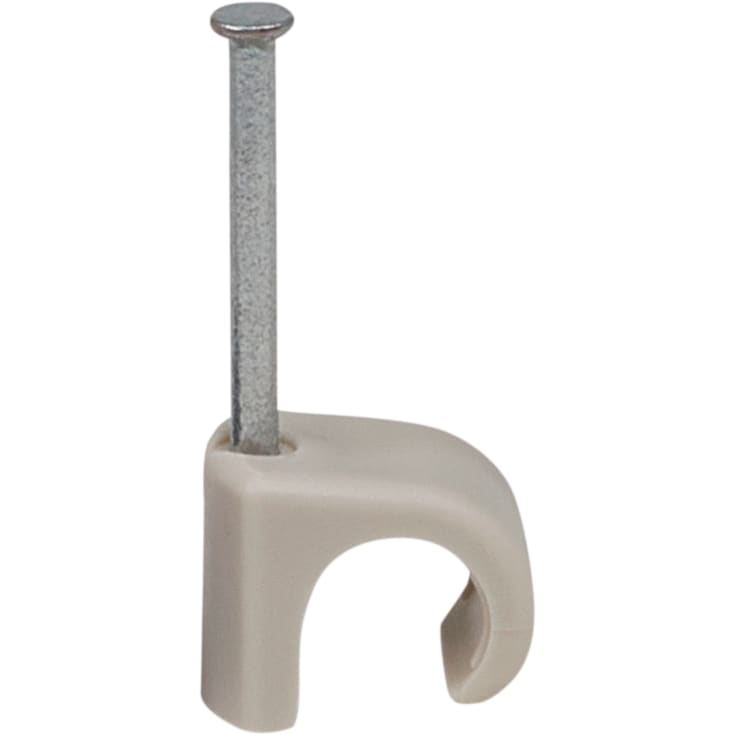 100 stk Tillex kabelclips rund 8-12/30 mm i grå