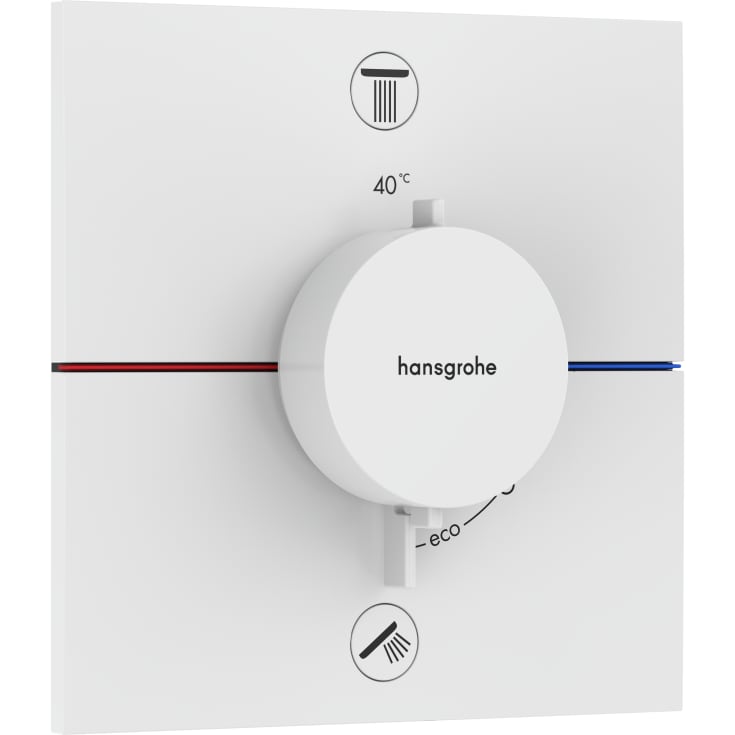 Hansgrohe ShowerSelect Comfort E dusjbatteri, hvit