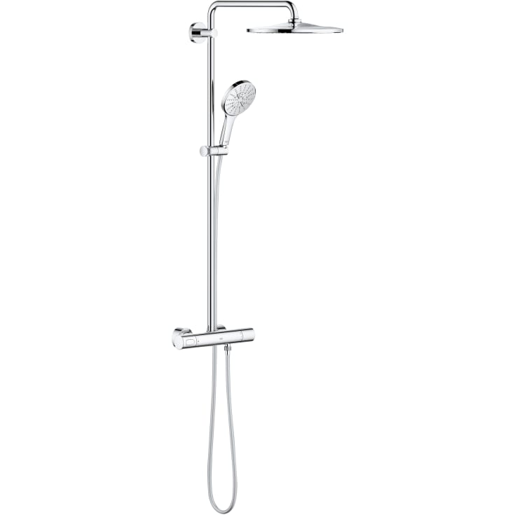 GROHE RAINSHOWER SYSTEM termostatbatteri 2hul m/hoved/hÄndbr mes