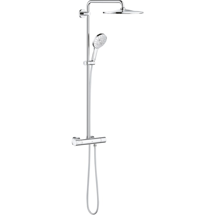 GROHE RAINSHOWER SYSTEM termostatbatteri 2hul m/hoved/hÄndbr mes