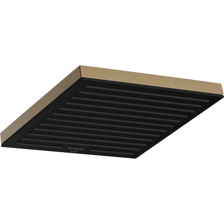 Hansgrohe Pulsify E dusjhode, 26x26 cm, vannbesparende, børstet bronse