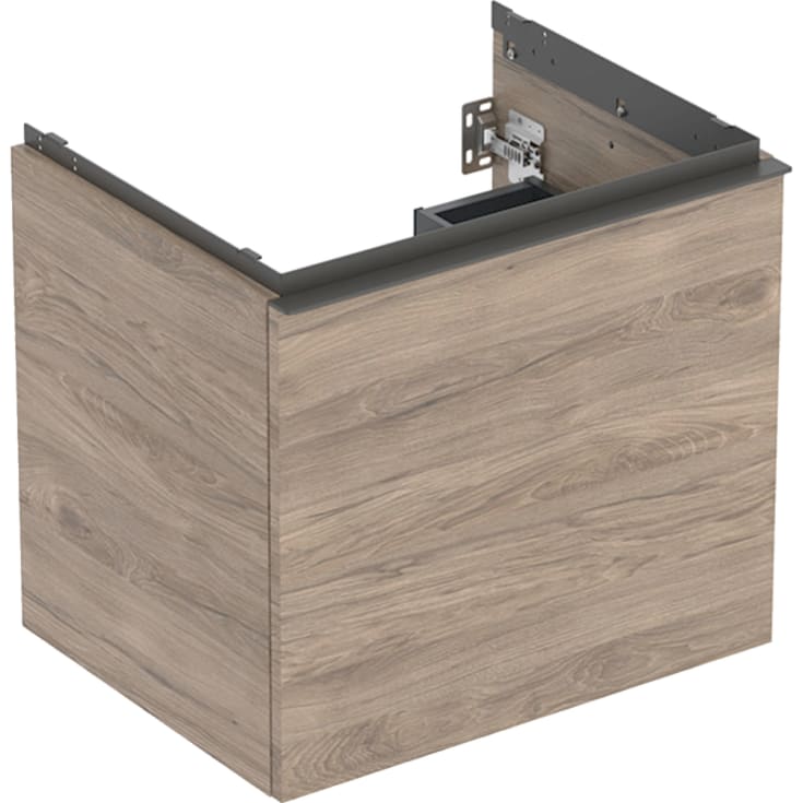 Geberit Acanto servantskap, 59,2x47,5 cm, valnøtt