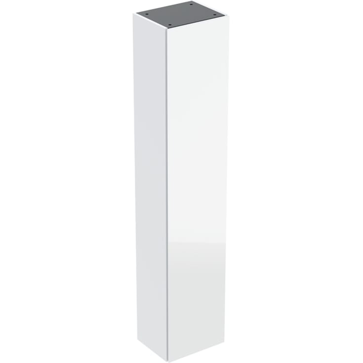 Geberit Acanto høyskap, 36x180 cm, hvitt glass