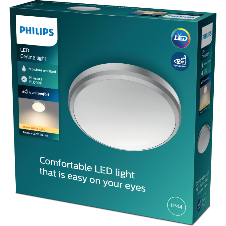 Philips myBathroom Balance plafond, krom