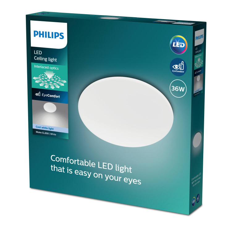 Philips myLiving Moire plafond, 4000K, Ø49 cm