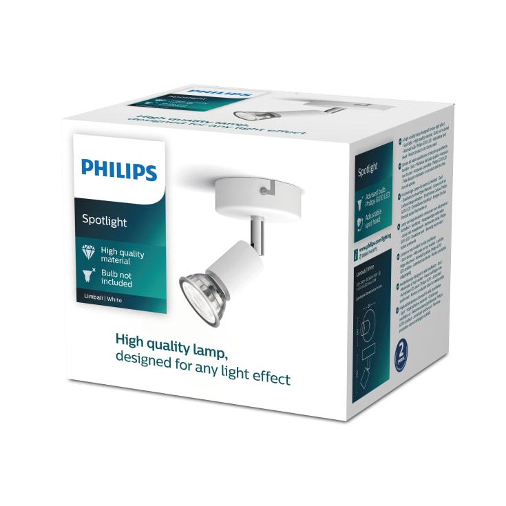 Philips myLiving Limbali spotter i tak, hvit