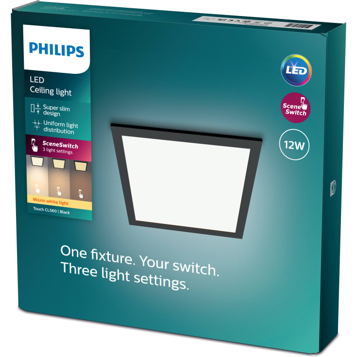 Philips myLiving Touch LED panel, 2700K, 30 x 30 cm