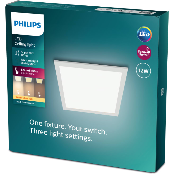 Philips myLiving Touch LED panel, 2700K, 30 x 30 cm