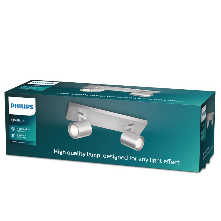 Philips myLiving Runner takspotlight, aluminium