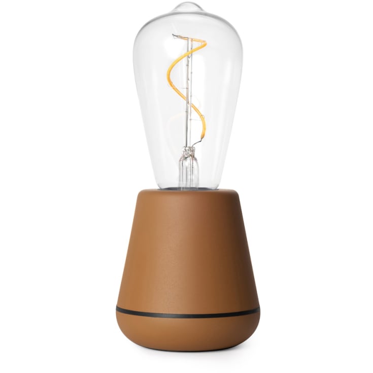 Humble One oppladbar utendørs bordlampe, brun