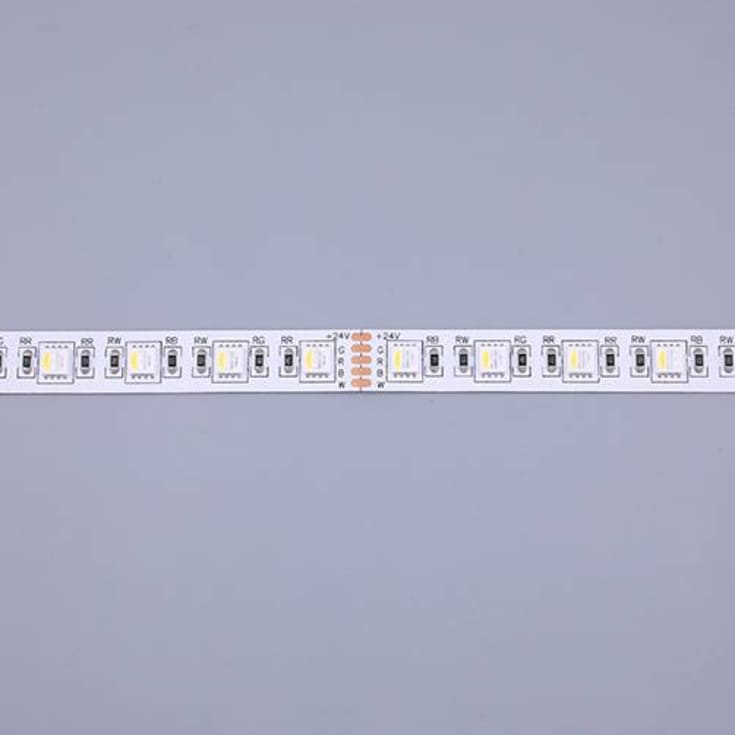 Ansell E-Cell LED strip, farvet + hvidt lys, 4000K, 360lm, 5 meter