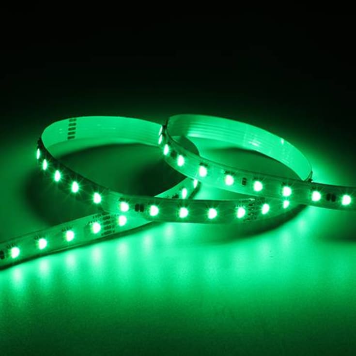 Ansell E-Cell LED strip, farvet + hvidt lys, 3000K, 360lm, 10 meter