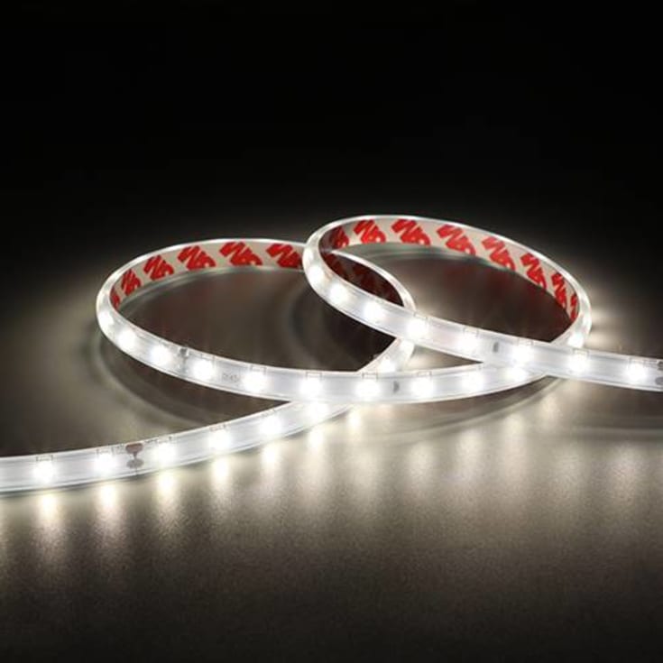 Ansell E-Cell LED strip för utomhusbruk, 3000K, 480lm, 5 meter