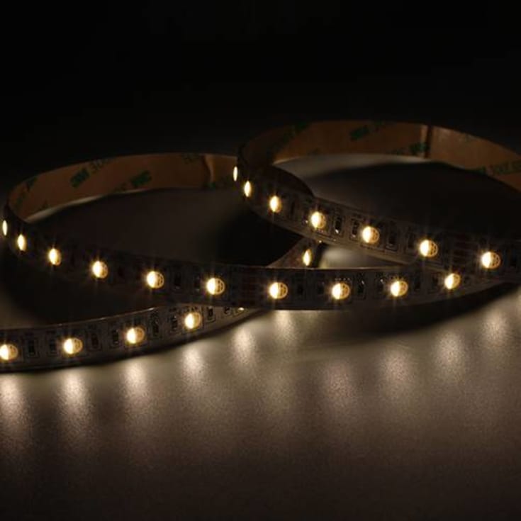 Ansell E-Cell LED strip, farget + hvitt lys, 3000K, 360lm, 5 meter