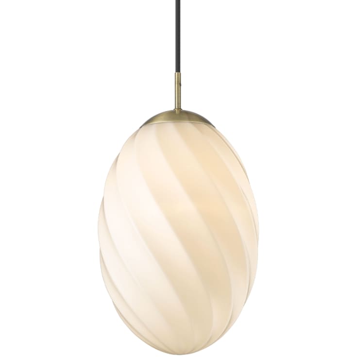 Halo Design Twist Egg pendel, messing, Ø25 cm