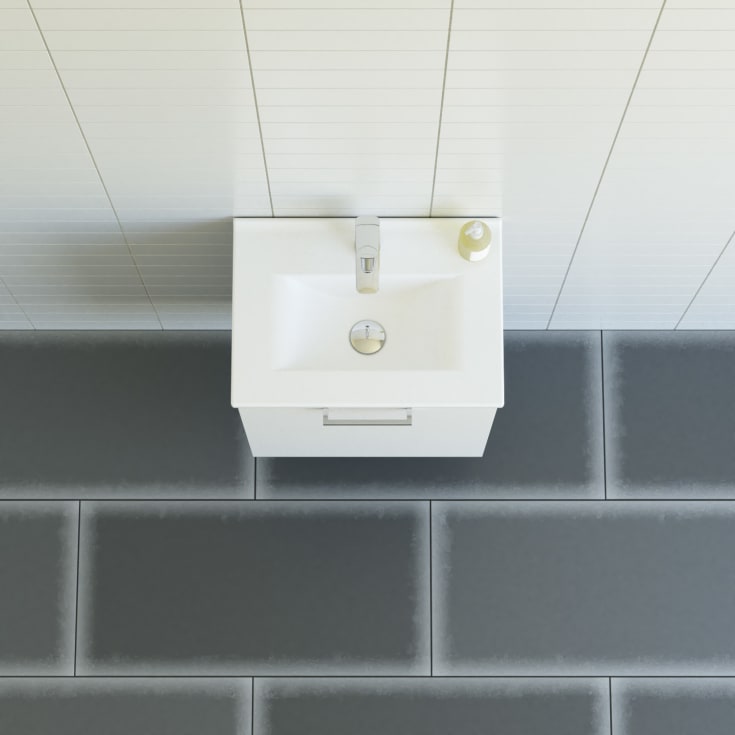 Dansani Mido+ møbelpakke, 51x36,5 cm, venstre, matt hvit