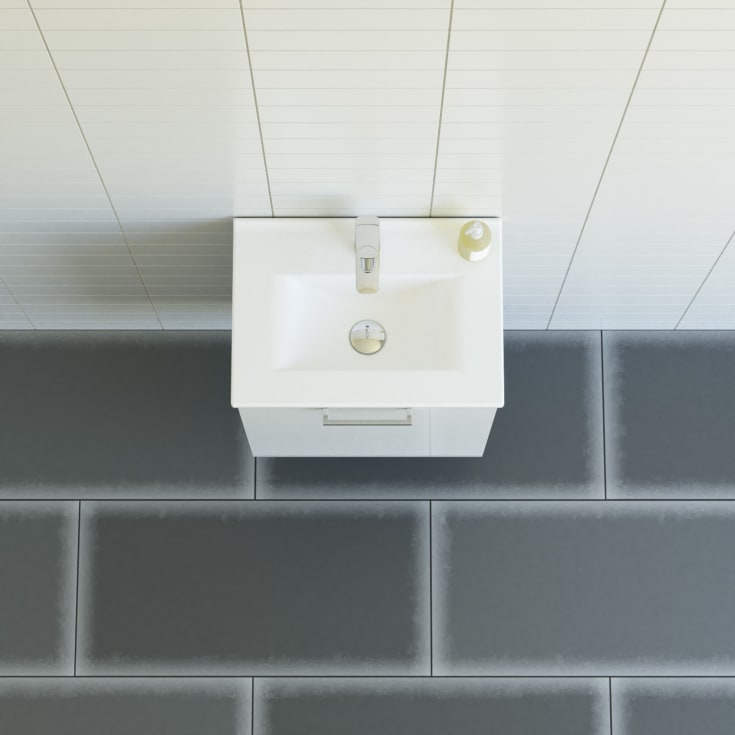 Dansani Mido+ møbelpakke, 51x36,5 cm, venstre, hvid højglans