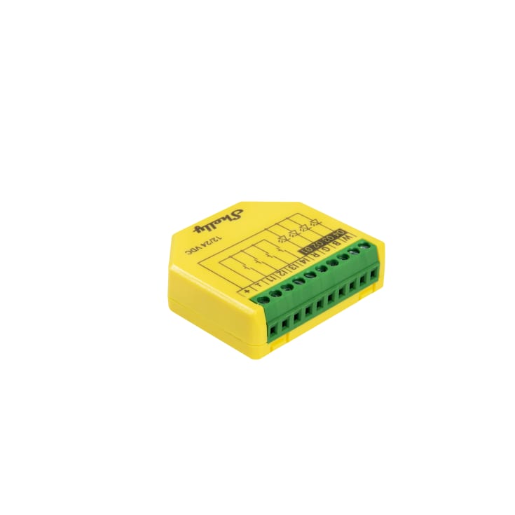 Shelly Plus RGBW PM, WiFI 12/24V styring til LED bånd