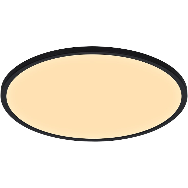 Nordlux Oja taklampe, 3-trinns dimming, 2700K, svart, Ø60 cm