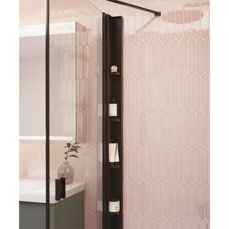 Dansani Match Tower brusehylde, til model D, sort