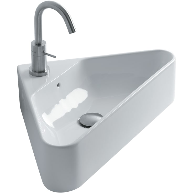 Lavabo Axa Corner servant, 42,5x42,5 cm, hvit