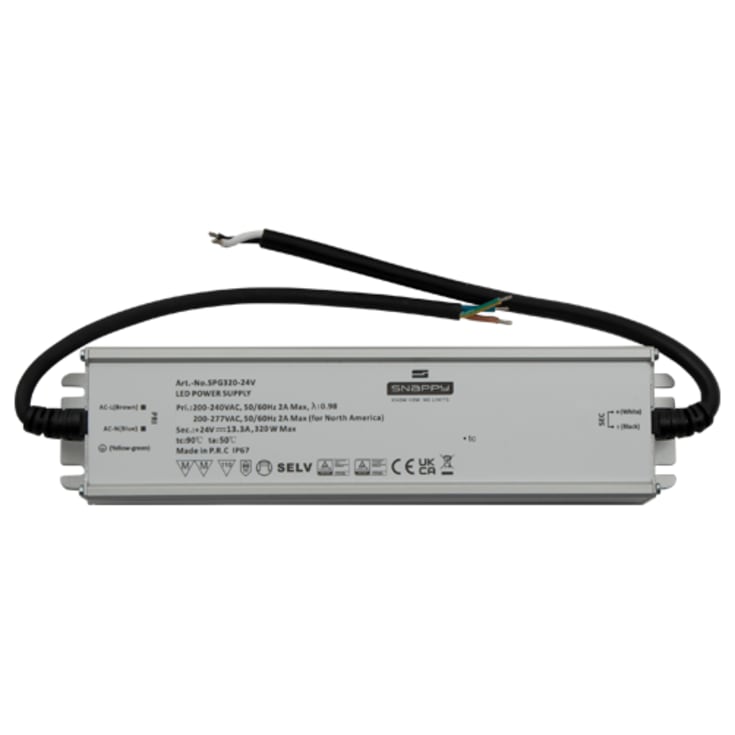 Ansell udendørs LED driver, 24V, 320W