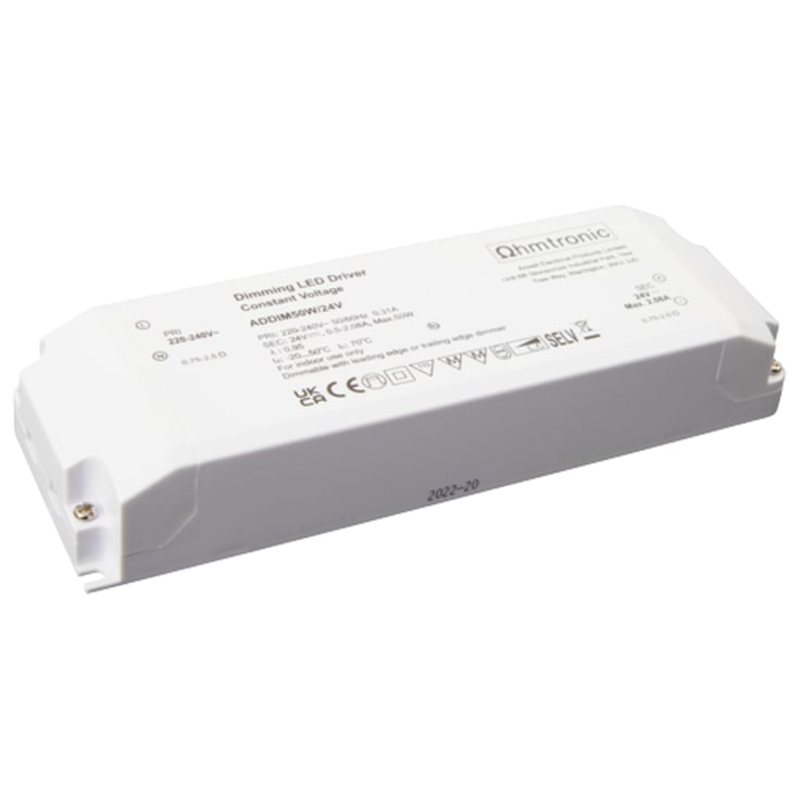 Ansell LED driver, dimbar, 24V, 50W