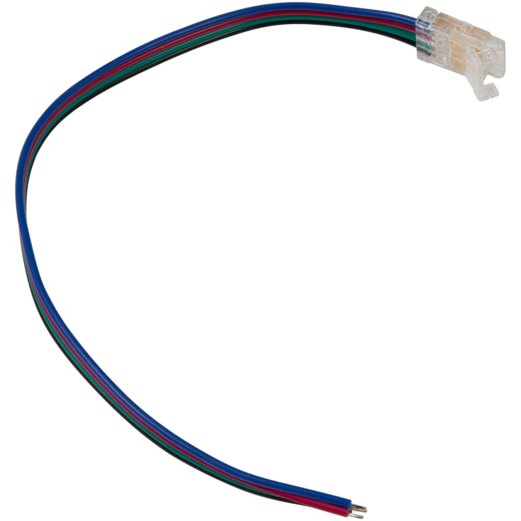 Ansell RGB tilkoblingsstykke for LED stripe, med kabel, 10 mm