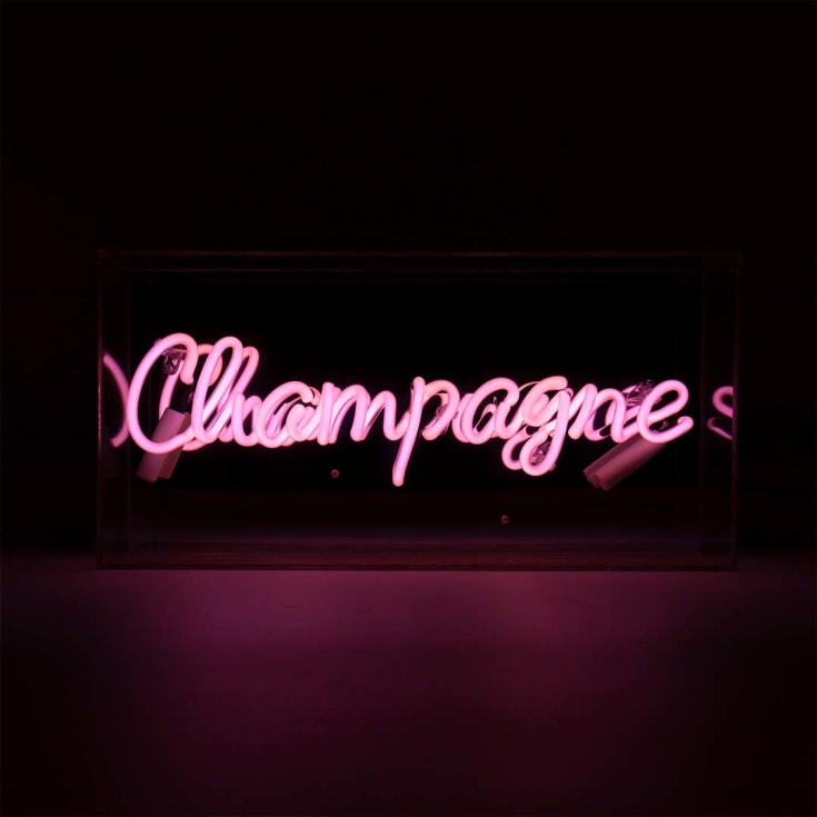 Locomocean Champagne neonskylt
