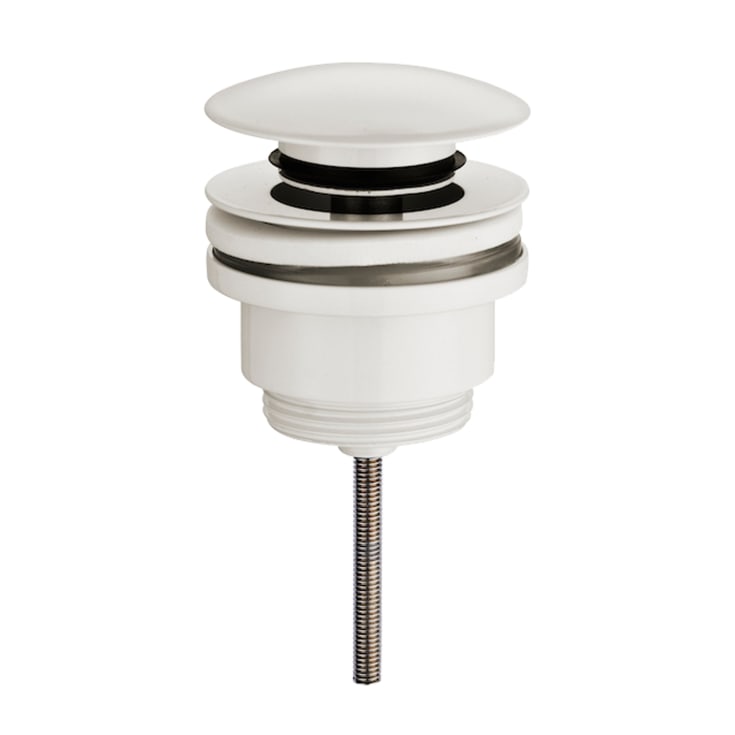 Secher AF 706-H bunnventil, push-open, matt hvit
