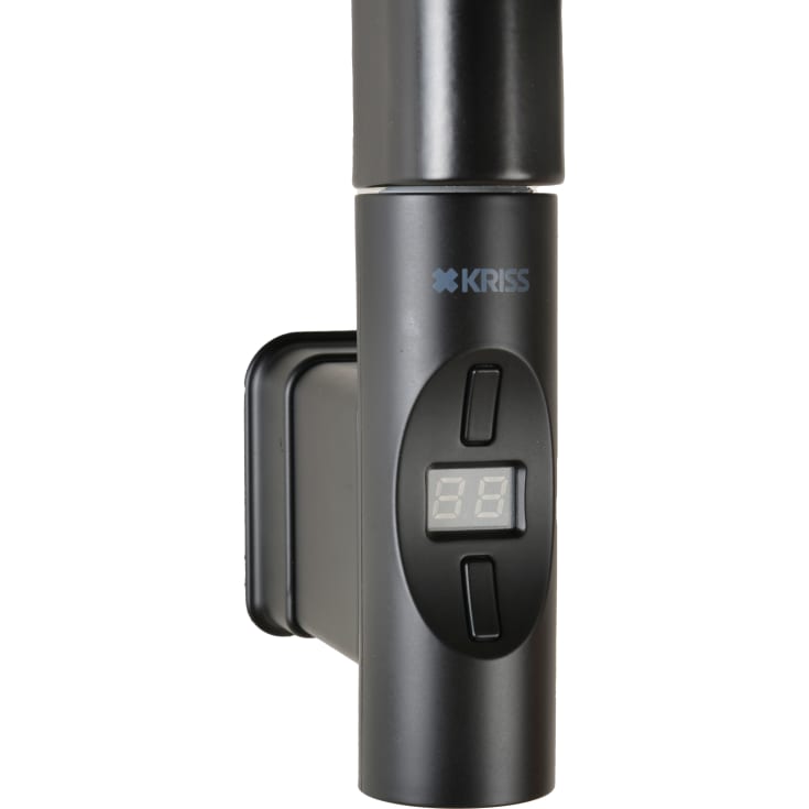 Kriss Nuvo 2 elpatron, 600W, termostat, timer, matt svart