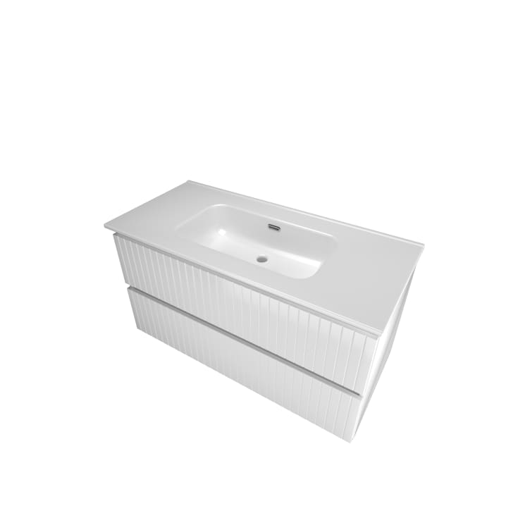 Sanibell Proline möbelpaket, 121 x 46121x46 cm, vit högglans