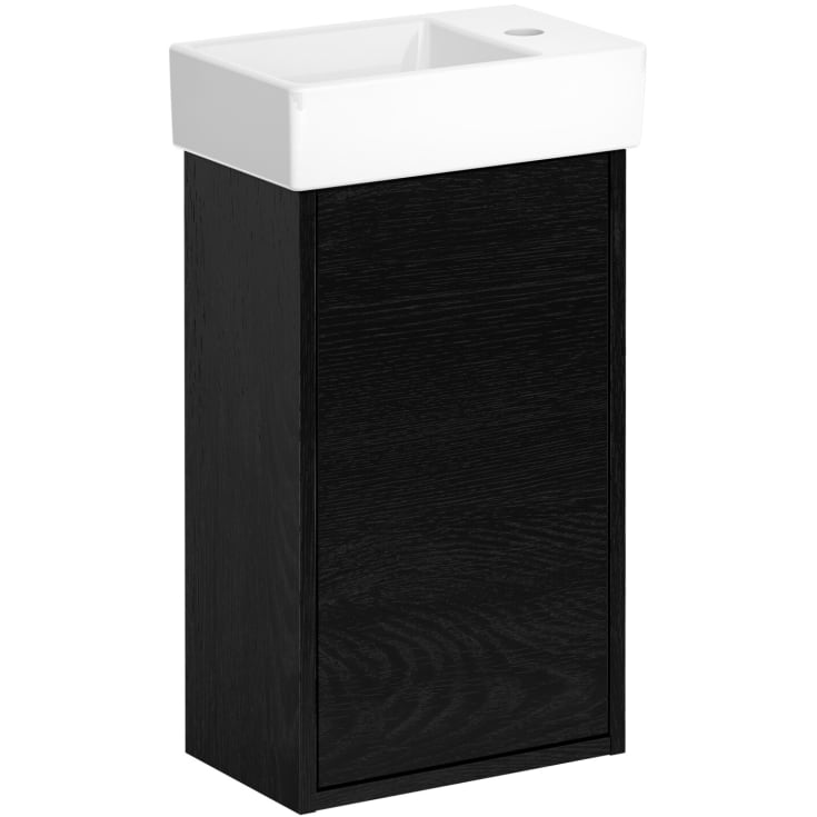 Gustavsberg Artic Small møbelpakke, 36x22 cm, sort