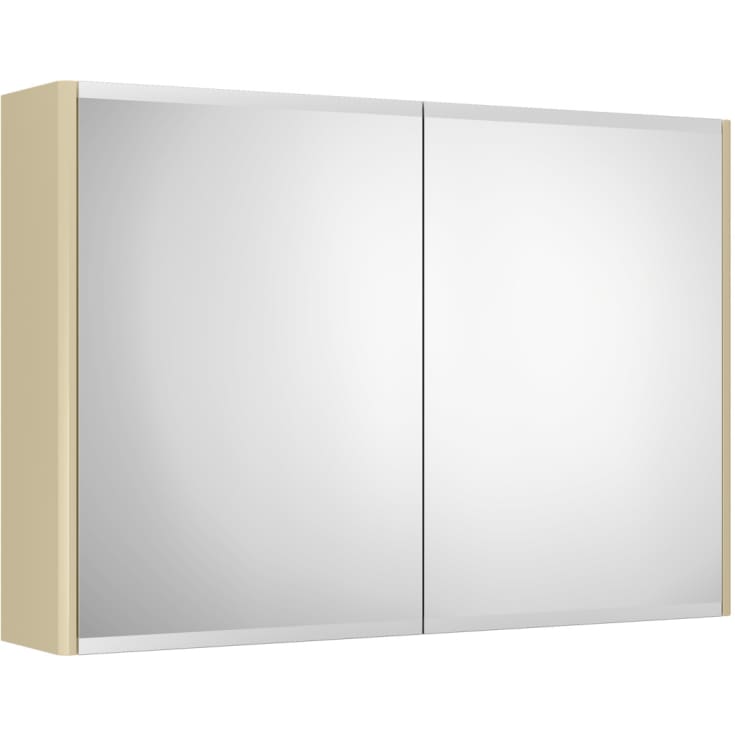 Gustavsberg Graphic speilskap, 80x55 cm, beige