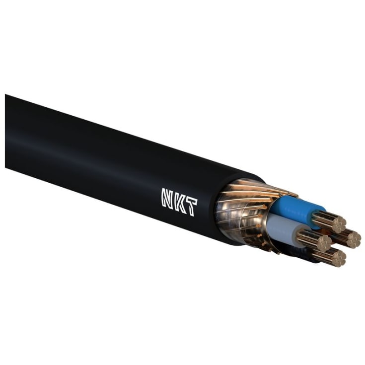 Forsyningskabel FXQJ EMC 3x150+70 DCA, sort, T500