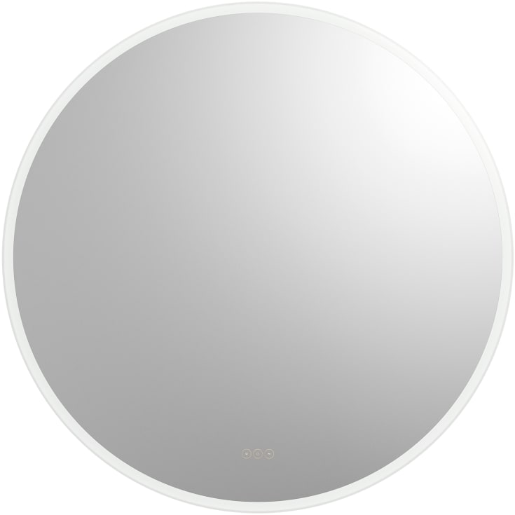 Loevschall Johannesburg RGB speil med lys, dimbar, touch, Ø60 cm