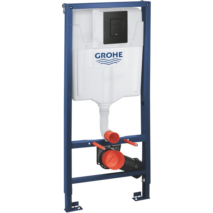 Grohe Solido Rapid SL 3in1 infälld cistern, 113 cm, spolplatta, matt svart