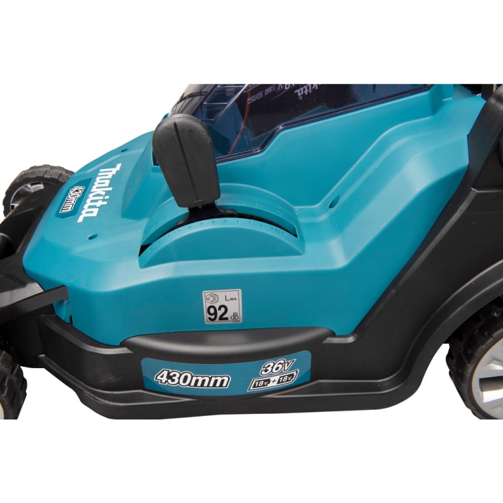 Makita plæneklipper DLM432Z, 2x18 V