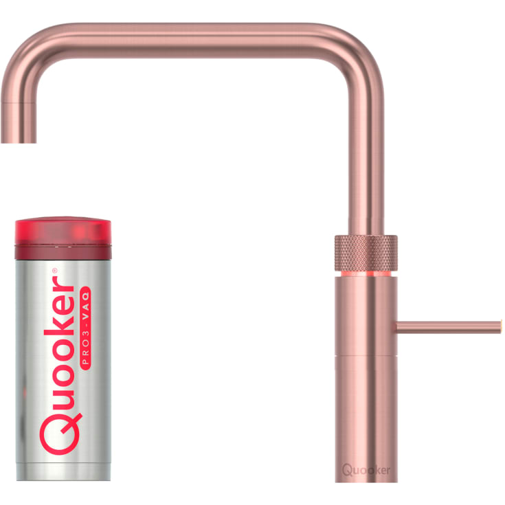 Quooker Fusion Square sæt, 3 liter, rosa kobber