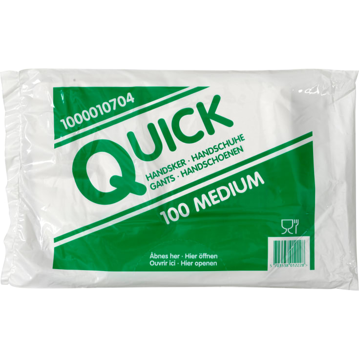 Abena Quick engangshansker, størrelse M. M, 100 stk.