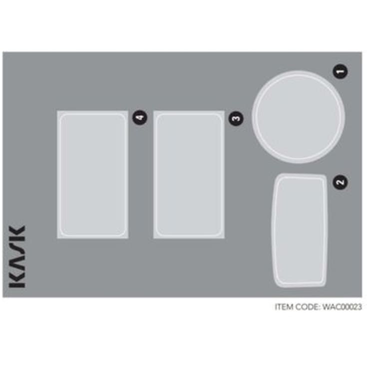 Klare stickers til KASK Zenith X sikkerhedshjelm