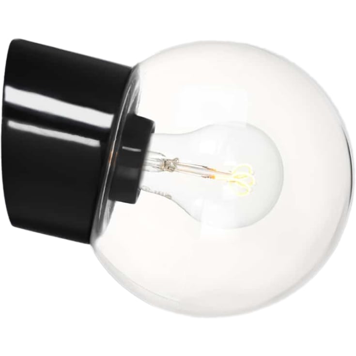 Ifö Electric Classic Globe væglampe, Ø15 cm, sort