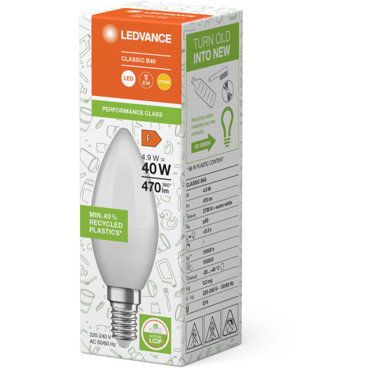 Ledvance Nature Loop E14 mignonpære, 2700K, 4,9W